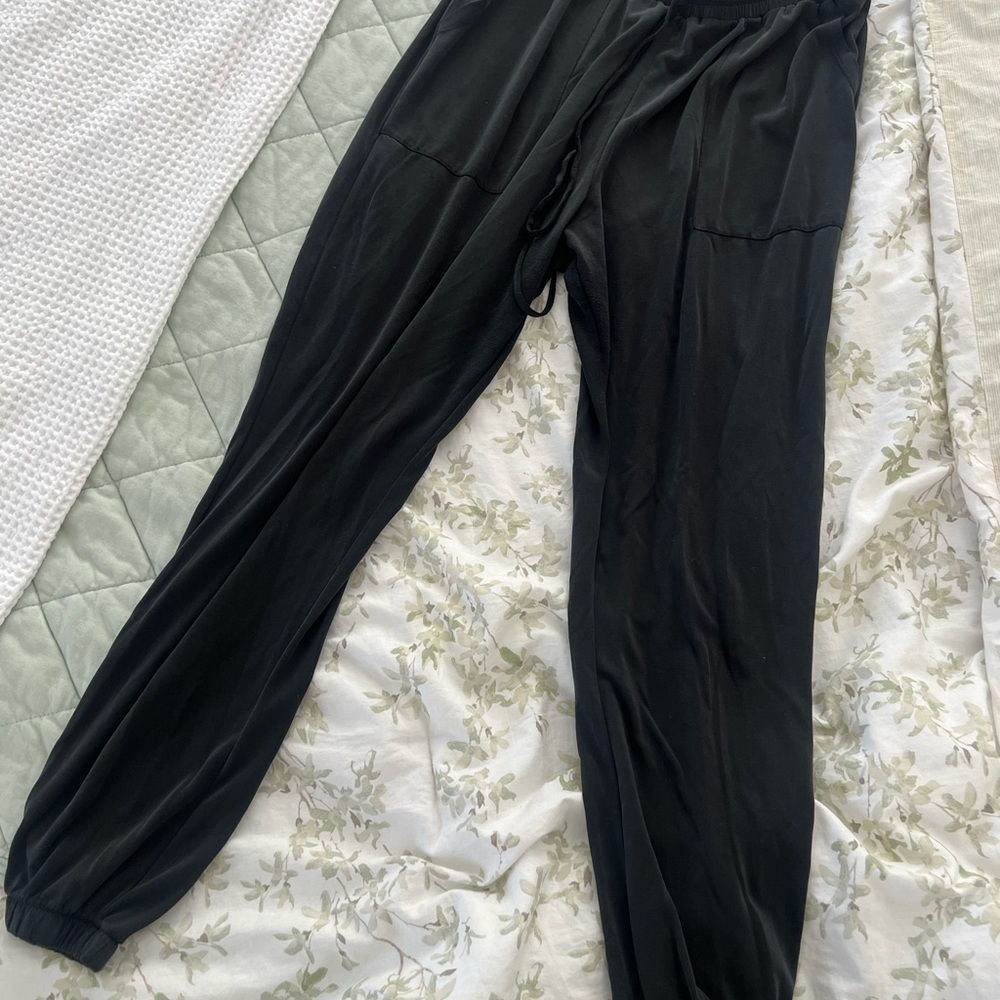 Black Elastic Pants